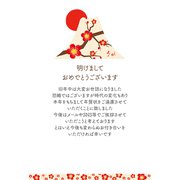 限定 終活年賀はがき 富士山と梅 FPC-614