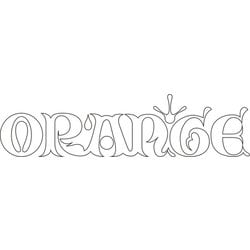 オレンジカッティングステッカー ORAN'GE CUTTING STICKER #149918 WHITE [ロゴステッカー]