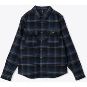 アウトポストロングスリーブラインドシャツ OM4521 444 Hardwear Navy Hot Sprint Plaid Sサイズ [アウトドア シャツ メンズ]