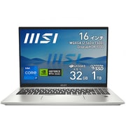 ノートパソコン/Prestige 16 Studio A13V/16.0型/Core i7-13700H/NVIDIA GeForce RTX 4060 Laptop GPU/メモリ 32GB/SSD 1TB/Windows 11 Home/アーバンシルバー Prestige-16Studio-A13VF-906JP