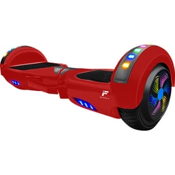 LEDライト・スピーカー搭載電動セルフバランススクーター レッド MF-BB004-RD