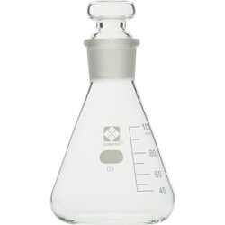 010330-0100A [SIBATA 共栓三角フラスコ 100mL 10入]