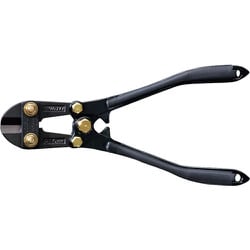 02868 [DOGYU アルミボルトクリッパー 曲がりハンドル（受注生産品）刃部調整済210mmブラックゴールド]