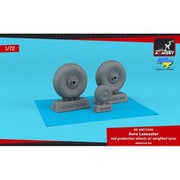 AMRAW72430 1/72 アブロ ランカスター中期型 自重変形ホイール [プラモデル用パーツ]