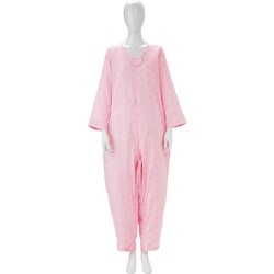 106374 [竹虎 ソフトケアねまき両開きファスナー スリーシーズン ピンク L]