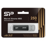 外付けSSD スティック型 USB Flash Drive Marvel Xtreme M80 250GB USB 3.2(Gen 2)対応 USB-A接続 グレー SP250GBUF3M80V1GKM