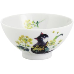 ひだまり猫 飯碗 菜の花 23207