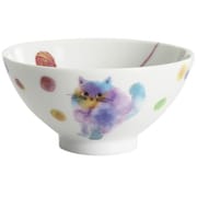 モコ猫 飯碗 ブルー（1x3） 13176
