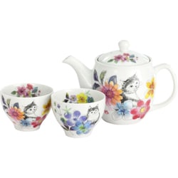うらら猫 ポット茶器セット 23001