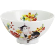 花猫 飯碗 レッド 23212