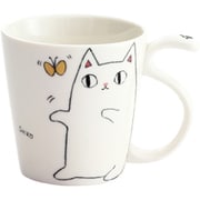 猫3兄弟しっぽマグカップ shiro（1×3） 13010