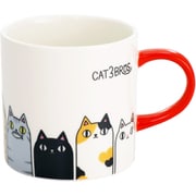 猫3兄弟 マグカップ 背のび 23121