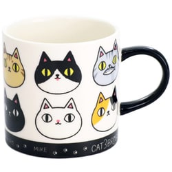 猫3兄弟 マグカップ 顔 23123