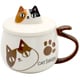 猫3兄弟 蓋付顔マグカップmike 23172
