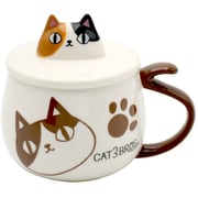 猫3兄弟 蓋付顔マグカップmike 23172