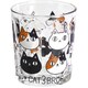 猫3兄弟 ガラスロックグラス 顔 23178
