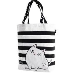 トートバッグ大 猫3兄弟 shiro 13276