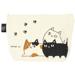 13600 [ポーチ 猫3兄弟 三匹]