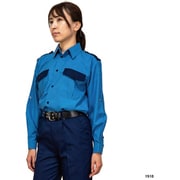 1510-M [岡潮 警備シャツ1510（袖ロールアップ式）（春夏秋）ユニセックス M]