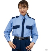 1520-4L [岡潮 警備シャツ1520（春夏秋）ユニセックス 4L]