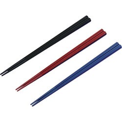 211158 [蝶プラ 金剛箸 22.5cm（バラ）ブラック]