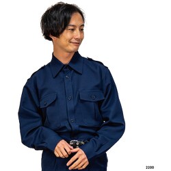 2200-5L [岡潮 警備シャツ2200（秋冬）ユニセックス 5L]