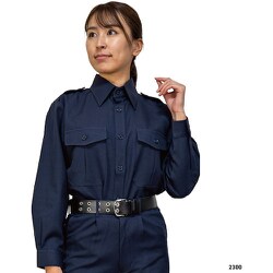 2300-L [岡潮 警備シャツ2300（秋冬）ユニセックス L]