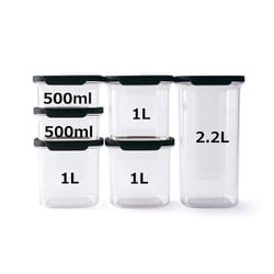 タッパーウェア　ウルトラクリア　コンテナー　1L　500ml　各2個 ヨドバシ.com - タッパーウェアブランズ TupperwareBrands