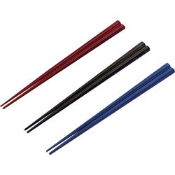 971755 [蝶プラ 江戸八角箸 19.5cm（バラ）ブルー]