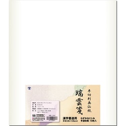 漢字用画仙紙 半切判 瑞雲箋 未晒 10枚入 K-0603