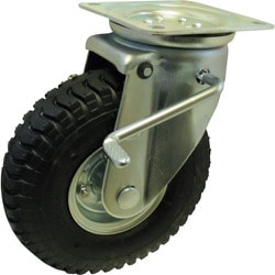 ヨドノ ノーパンクタイヤ自在車ストッパー付 ALJB2.50-4