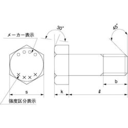 サンコーインダストリー 三価ステンコ 10.9 六角ボルト 細目 10X85