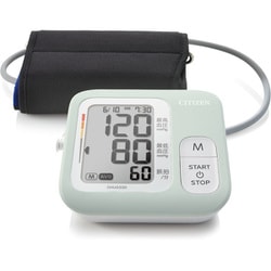 コンパクトな上腕式血圧計 ペパーミント 60回メモリー 充電池対応 CHUG330-PM-E