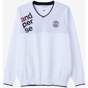 AMF2303A310 [Vネックセーター メンズ Lサイズ ホワイト]