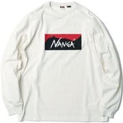 エコハイブリッドボックスロゴロングスリーブティー ECO HYBRID BOX LOGO L/S TEE N00014 WHT Mサイズ [アウトドア カットソー メンズ]