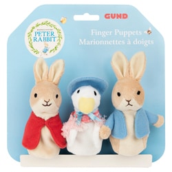 GUND ピーターラビット フィンガーパペット 3体セット [キャラクターグッズ]