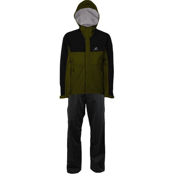 メンズコンバットレインスーツ MENS COMBAT RAIN SUIT ODS95030 389009 カーキブラック XOサイズ [アウトドア レインウェア上下セット メンズ]