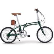 折りたたみ電動アシスト自転車 20インチ 外装9段変速 ダークグリーンメタリック 51922 DE01