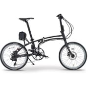 折りたたみ電動アシスト自転車 20インチ 外装10段変速 マットブラック 51923 DE01X