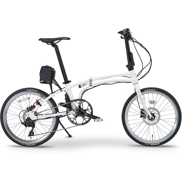 折りたたみ電動アシスト自転車 20インチ 外装10段変速 パールホワイト 51924 DE01X