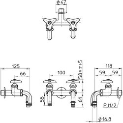 ヨドバシ.com - サンエイ SANEI F136V-13 [SANEI 散水用二口ホーム水栓