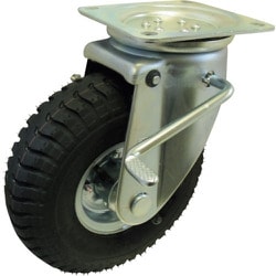 ヨドノ 空気入りタイヤ自在車ストッパー付 HCJB2.50-4