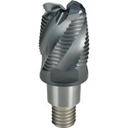三菱 ヘッド交換式エンドミル 4枚刃ラフィングヘッド EP7020 IMX10RC4F100R05010C