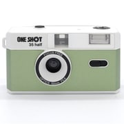 ONE SHOT 35 HALF GR [フィルムカメラ グリーン フィルムが2倍撮れるハーフ仕様]