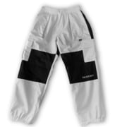 3L ミリタリーカーゴパンツ ユニセックス スノーパンツ ホワイトxブラック（W/BL） Lサイズ TSP0004