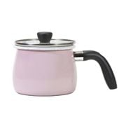 マルチポット 片手鍋 2.0L ホーロー IH ピンク ガラス蓋付 カリーノ なんでもポット キッチン 料理 便利 NQ-0111