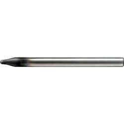 ユニオンツール 超硬合金・硬脆材加工用2枚刃ハイスピードボールエンドミル R0.3×刃長0.42×シャンク径4×全長50 UDCBH2006-0042