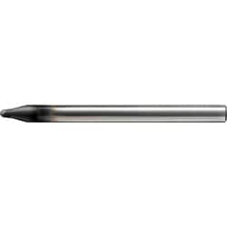 ユニオンツール 超硬合金・硬脆材加工用2枚刃ハイスピードボールエンドミル R0.35×刃長0.49×シャンク径4×全長50 UDCBH2007-0049