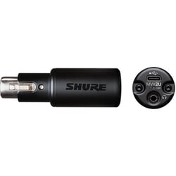 SHURE MVX2U ヘッドホン出力付きXLR-USB変換アダプター ヨドバシ.com - Shure シュア ヘッドホン出力付 XLR-USB変換