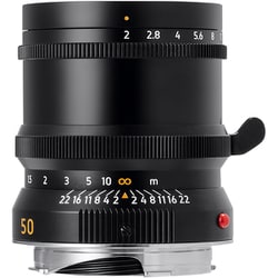 LLL-50M SPII （B） [LIGHT LENS LAB M 50mm f/2 SPII ライカMマウント ブラックペイント セット （フード付属）]